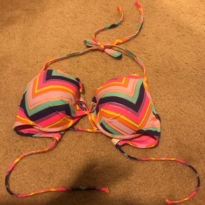 Victoria's Secret Multicolor Chevron Bikini Top
